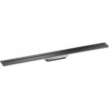 External part odpływu liniowego 900, wallmounting, AXOR Drain - Black Chrome Polerowany