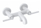 Mixer bath and shower, uchwyty proste, KLUDI NOVA FONTE Puristic - White mat 