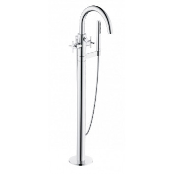 Mixer bath and shower, freestanding, KLUDI NOVA FONTE Classic - Chrome