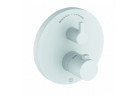 Concealed mixer bath and shower with thermostat, KLUDI NOVA FONTE Puristic - White mat 