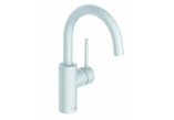 Single lever washbasin faucet, obrotowa spout, bez zest.odpł, KLUDI BOZZ - White mat 