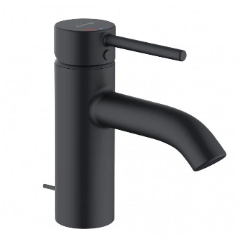 Single lever washbasin faucet 75, KLUDI BOZZ - Black mat 