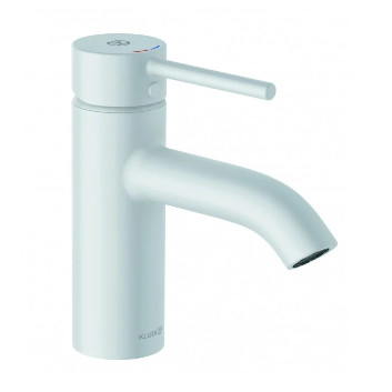 Single lever washbasin faucet 75, KLUDI BOZZ - White mat 
