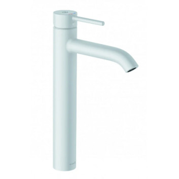 Single lever washbasin faucet, tall 240 mm, KLUDI BOZZ - White mat 