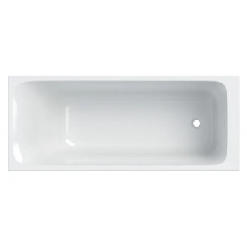 Bathtub rectangular, slim, with legs, Geberit Tawa - White shiny