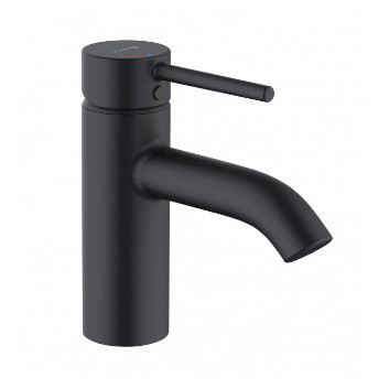 Single lever washbasin faucet, bez zestawu odpł, KLUDI BOZZ - Black mat 