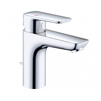 Single lever washbasin faucet 100, with overflow, KLUDI PURE&STYLE J XL - Chrome