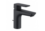 Single lever washbasin faucet 100, with overflow, KLUDI PURE&STYLE J XL - Black mat 