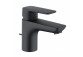 Single lever washbasin faucet 75 mm, with overflow, KLUDI PURE&STYLE - Black mat 