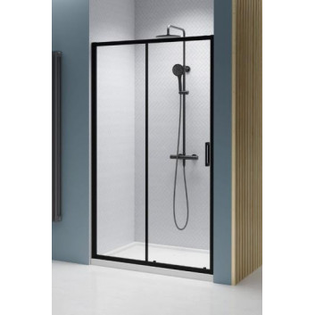 Door shower for recess installation Radaway Premium Plus DWJ 100 cm, right version, glass transparent, profil chrome