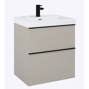 Cabinet vanity 60x63.5x44.9 cm, Elita Look - Fume