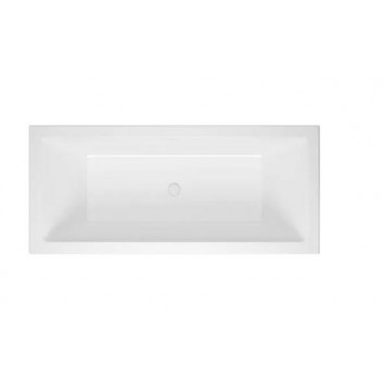 Bathtub rectangular Excellent Wave Slim 180x80 cm acrylic, white