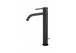 Washbasin faucet tall standing single lever, Paffoni Light - Black