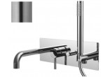 Bath tap concealed, Paffoni Stick - Brushed steel 