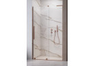Door shower Radaway Furo SL Brushed Copper DWJ 120cm, left version, glass transparent, profil miedź szczotkowana