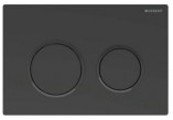 Flush button Geberit Omega30 front flushing/górny for concealed cisterns - black mat/black/black mat