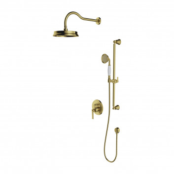 Shower system concealed, Omnires Armance - Brushed brass
