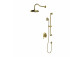 Shower system concealed, Omnires Armance - Brushed brass