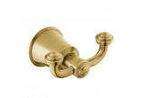 Double hook, Omnires Art Line - Brushed brass