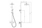 Thermostatic shower system wall mounted, Omnires Y - Chrome 