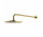 Overhead shower with arm, ø25 cm, Omnires Slimline - Brushed brass