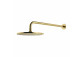 Overhead shower with arm, ø25 cm, Omnires Slimline - Brushed brass