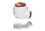 Siphon bath-for shower tray, Omnires - Miedź szczotkowana