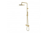 Thermostatic shower system wall mounted, Omnires Y - Brushed brass 