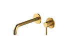 Washbasin faucet concealed with a long spout, Omnires Y - Gold szczotkowany