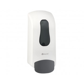 Soap dispenser w pianie MERIDA ONE na jednorazowe wkłady 700 g, material ABS, white