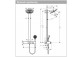 Pulsify S Shower set 260 2jet with thermostat ShowerTablet Select 400