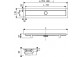 Drainline prysznicowy [70 cm] with grid "2 w 1", Tece Linus