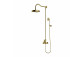 Thermostatic shower system wall mounted, Omnires Armance - Brushed brass