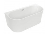 Bathtub freestanding wallmounted 160 x 75 cm. Polimat Sola - White 