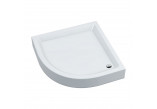 Acrylic shower tray prysznicowy, 90 x 90 cm, Omnires Invest Project - White shine 
