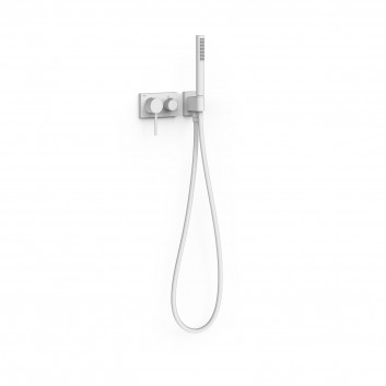 Mixer single lever concealed 3-drożna shower, Tres 3V - Steel