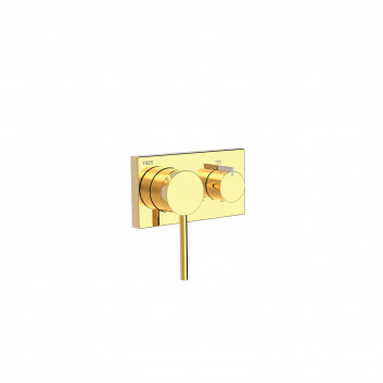 Mixer single lever concealed 3-drożna shower, Tres 3V - 24-K Gold Matowe