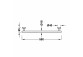 Towel hook 58 cm, Tres Accesorios Banyo - Chrome