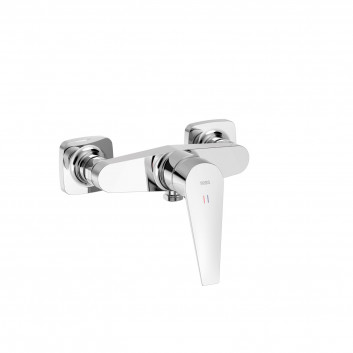 Mixer single lever wall mounted shower , Tres Canigó Plus - Chrome