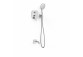 Set baterii jednouchwytowej concealed 2-drożnej Rapid-box bath i shower, Tres Canigó Plus - Chrome 