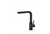 Mixer single lever with pull-out spray kuchenną, Tres Cocina - Czerń Matt