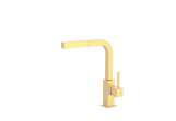 Mixer single lever with pull-out spray kuchenną, Tres Cocina - 24-K Gold Matowe