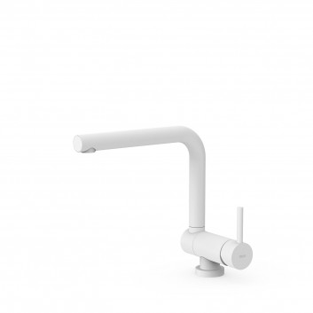 Mixer single lever z uchylną wylewką kitchen, Tres Cocina - White matt 