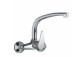 Mixer single lever wall mounted kitchen, Tres Cocina - Chrome