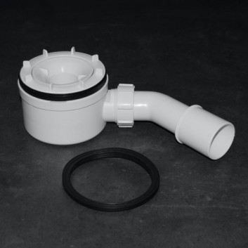 Siphon for shower tray Hüppe white, przepływ do 0,6 l/s, śr. 90 mm