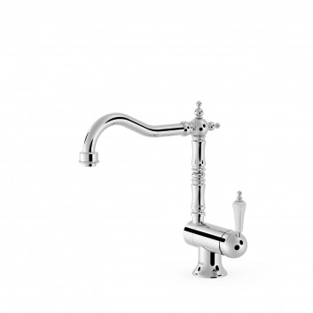 Mixer single lever z uchylną wylewką kitchen, Tres Cocina - Chrome