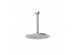 Overhead shower Gessi Anello, round, 250mm, regulowana, wit ceiling mount - Matte Black