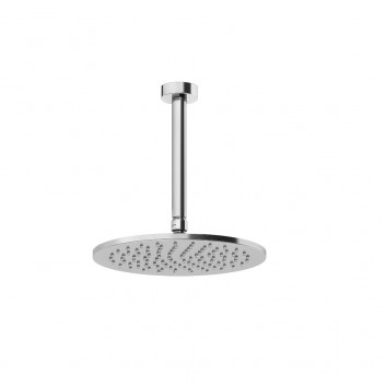 Overhead shower Gessi Anello, round, 218mm, regulowana, wit ceiling mount, chrome