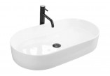 Countertop washbasin 71x38,5 cm, oval, Rea Nadia - White