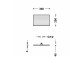 Overhead shower 30x20 cm, Tres Complementos Ducha - White Matt